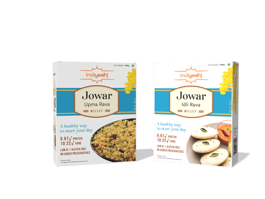 Jowar Upma and Idli Rava Combo