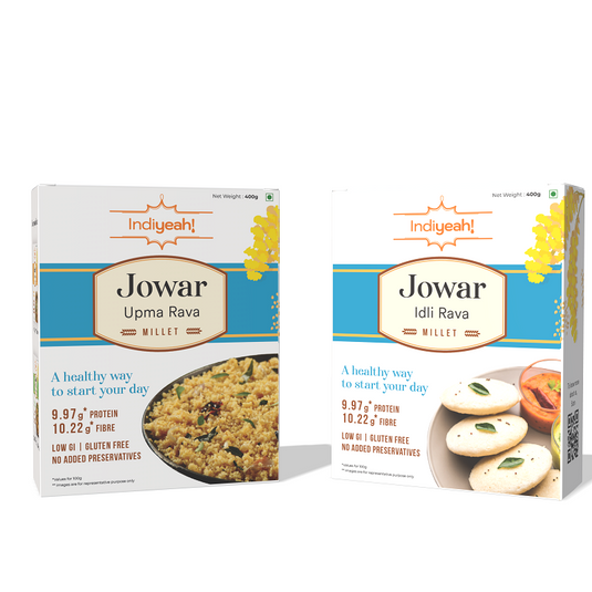 Jowar Upma and Idli Rava Combo